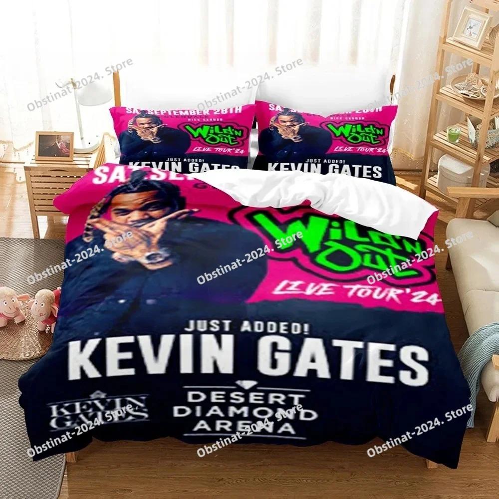 Top Kevin Gates Beding Set Single Twin Printed Bed Linen Set With Pilowcase Bed Soft Duvet Cover Soft Single Double Quen Super King-Sized Dimensionsd