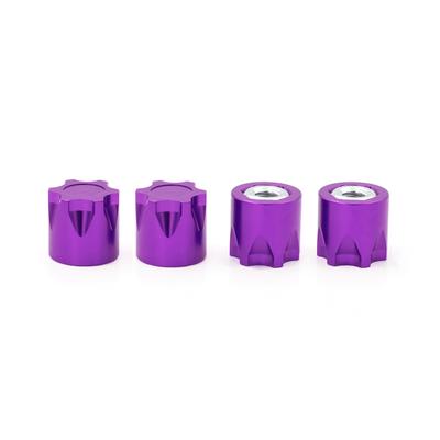 4PCS Aluminium Felge Center Cap M4 Mutter Ersatz für TRAX4 TRAX6 SCX10 90046 Redcat Gen8