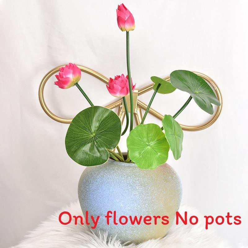 Lotus Simulated Leaves Artificial Flowers Ornament For Home Decoration Hotel