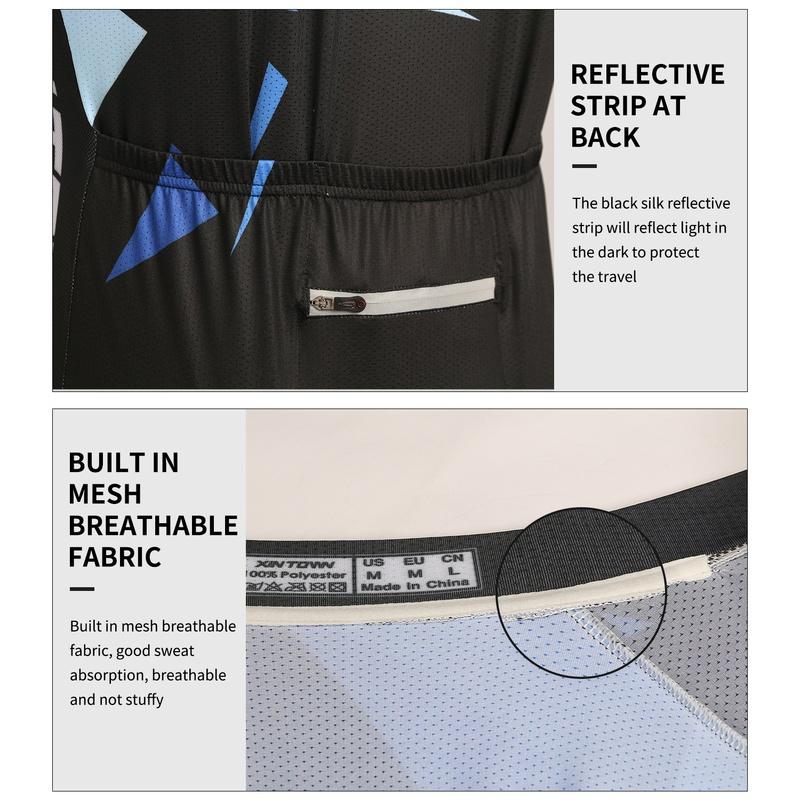 Oddychające koszulki rowerowe Zestaw odzieży rowerowej Szybkie suche męskie ubrania rowerowe z długim rękawem Garnitur nosić rajstopy