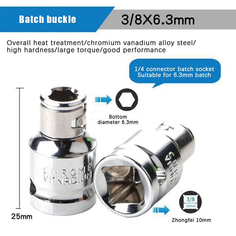 Durable Impact Socket Converter with Hex Shank Bits, Essential for Repair and Replacement Tools.