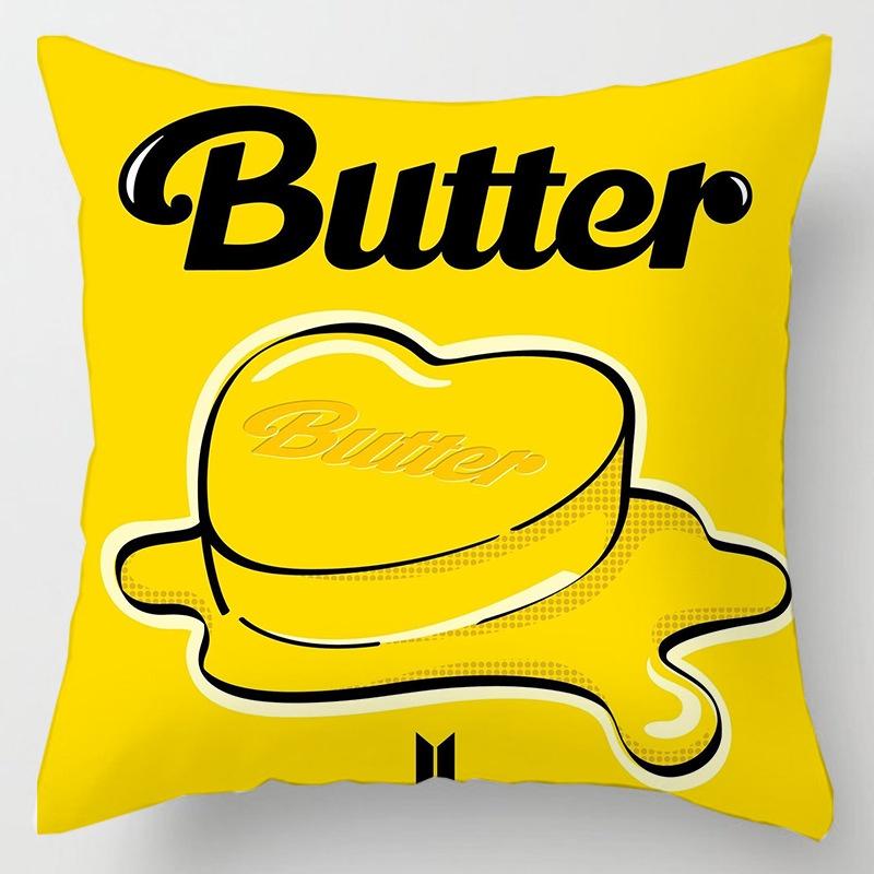 Bts Bangtan Boys Cushion Cover Decorative Soft Pillow Case Sofa Car Cover Throw