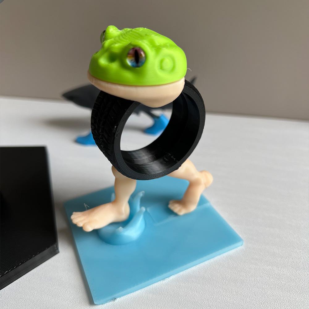 3D Printing Bombardino Crocolilo AI Meme Italian Brainrot Animals Figurine Boneca Ambalam Desktop Ornament Decor Novelty Gift