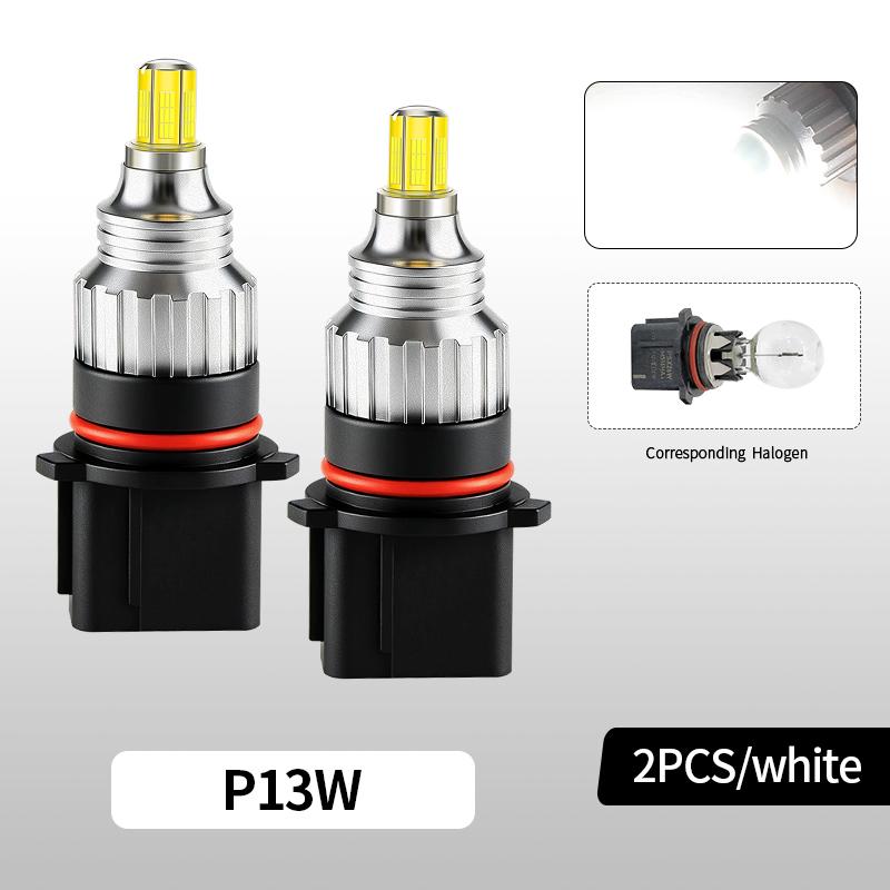 2PCS P13W 12277 LED COB Daytime Running Light PSX26W 12278 H16(EU) 5202 PS19W PS24W 5201 PSX24W 2504 High Light Auto Day Light