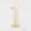 32/40inch Cream Caramel Color 1-9 Number Balloon Happy Birthday Party Decoration Balls Baby 1 2 3 Years Birthday Party Supplies