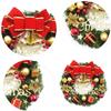 Elegant 30CM With Bow Artificial Pine Door Hanging Rattan Ornament Christmas Wreath Pendant Garland