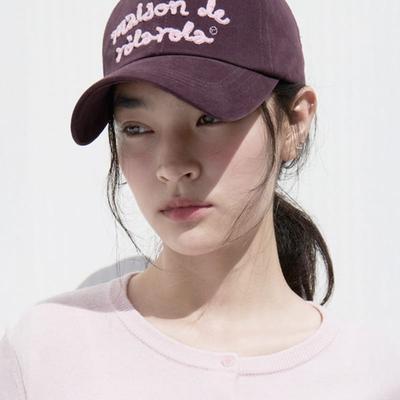 ROLAROLA MAISON DE ROLA EMBROIDERY CAP WINE