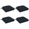 4 Piece Seat Cushions SOEST 4 Pcs 100percent  Polyester Dark Blue
