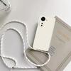 Náhrdelník Crossbody Popruh Šňůrka Silikonové Pouzdro Pro OPPO A80 5g A3 Pro 5g Globální CPH2639 Měkký Lanyard Zadní Kryt Fundas