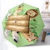 1pc Jungle Animals Folding Umbrella, Durable, Suitable for Outdoor Activities or Rain, Suitable for Commuting Yy251027070