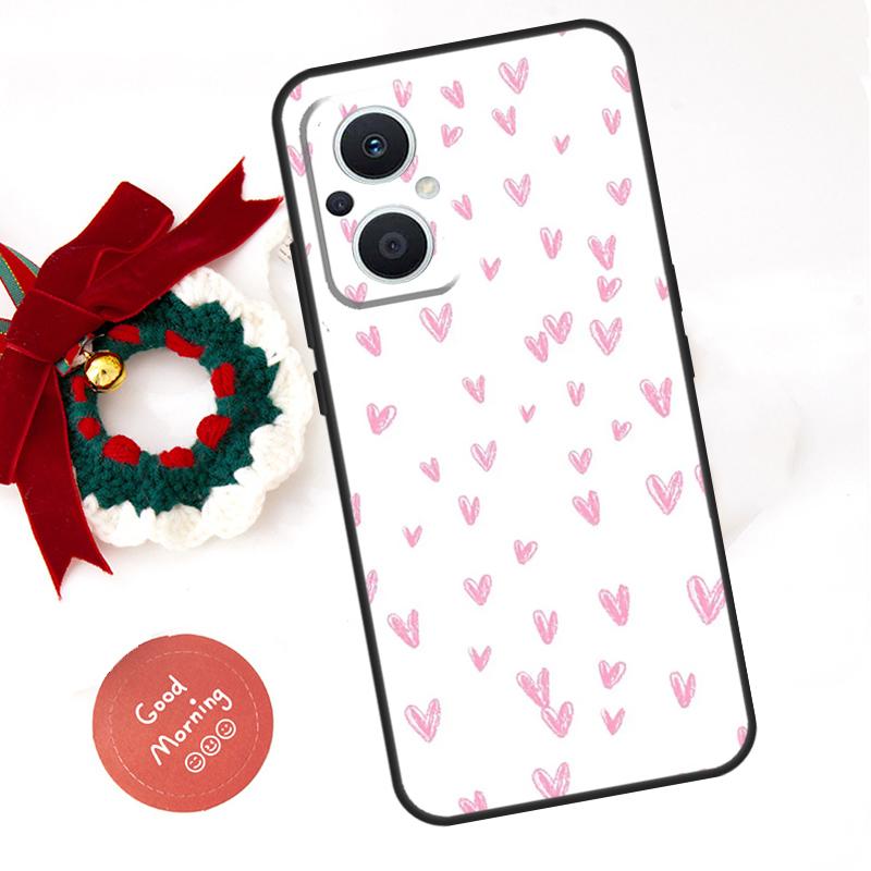 Heart Cartoon Girls Funda For OPPO Reno 8 Lite 10 11 12 13 14 Pro 11F 12F 13F 14F OPPO Find X8 X5 X6 X9 Pro Case