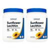 Nutricost Sunflower Lecithin 1LB Powder Unflavored 2 Bottles 454g 2 Pcs