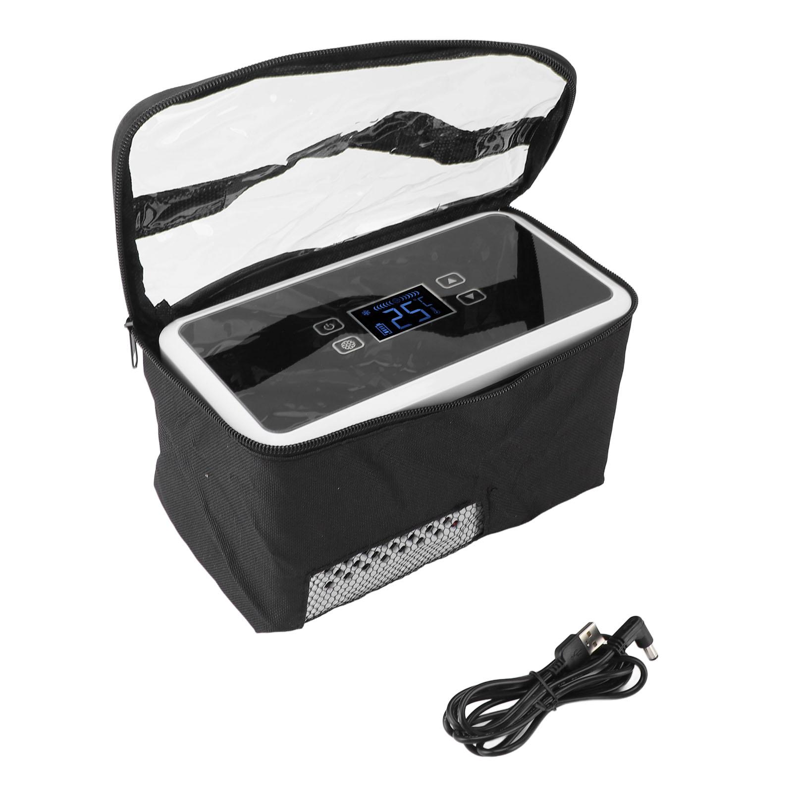 Insulin Cooler Portable Diabetic Cooler Mini Medicine Refrigerator LCD Touch Screen Temperature Control for Home