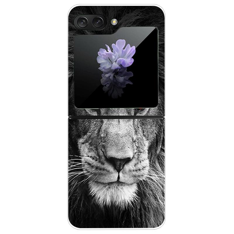 For Samsung Z Flip7 Cases Flip 7 Hard PC Transparent Phone Cover For Samsung Galaxy ZFlip 7 Cool Luxury Clear Shockproof Case