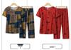 Mom's Bamboo Cotton Plus Size Summer Casual Set – Loose Short-Sleeve Top & Two-Piece Outfit for Middle-Aged and Elderly Women