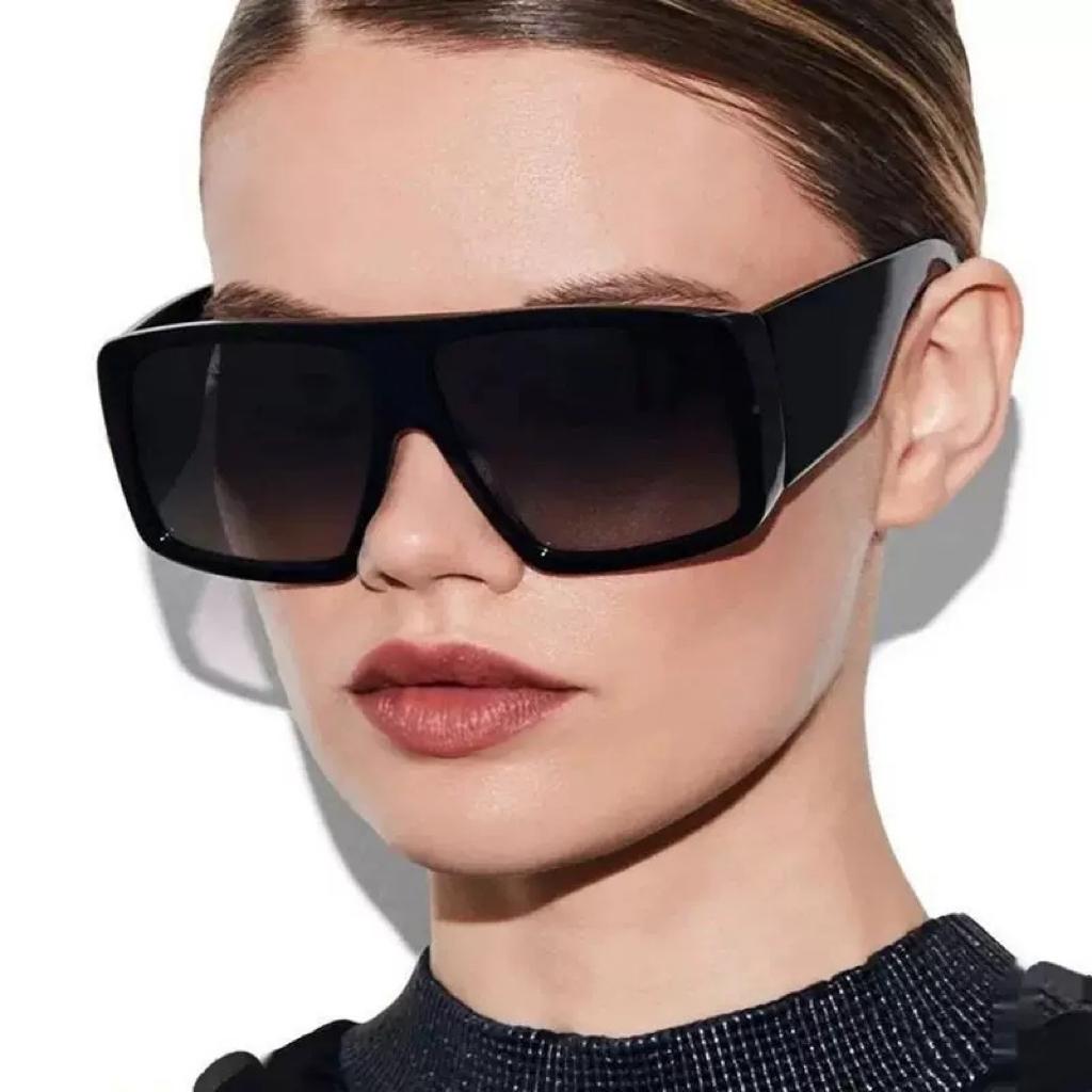 Oversized Square Sunglasses Women Men Vintage Punk Sun Glasses Luxury Brand Designer Shades for Outdoor Travel