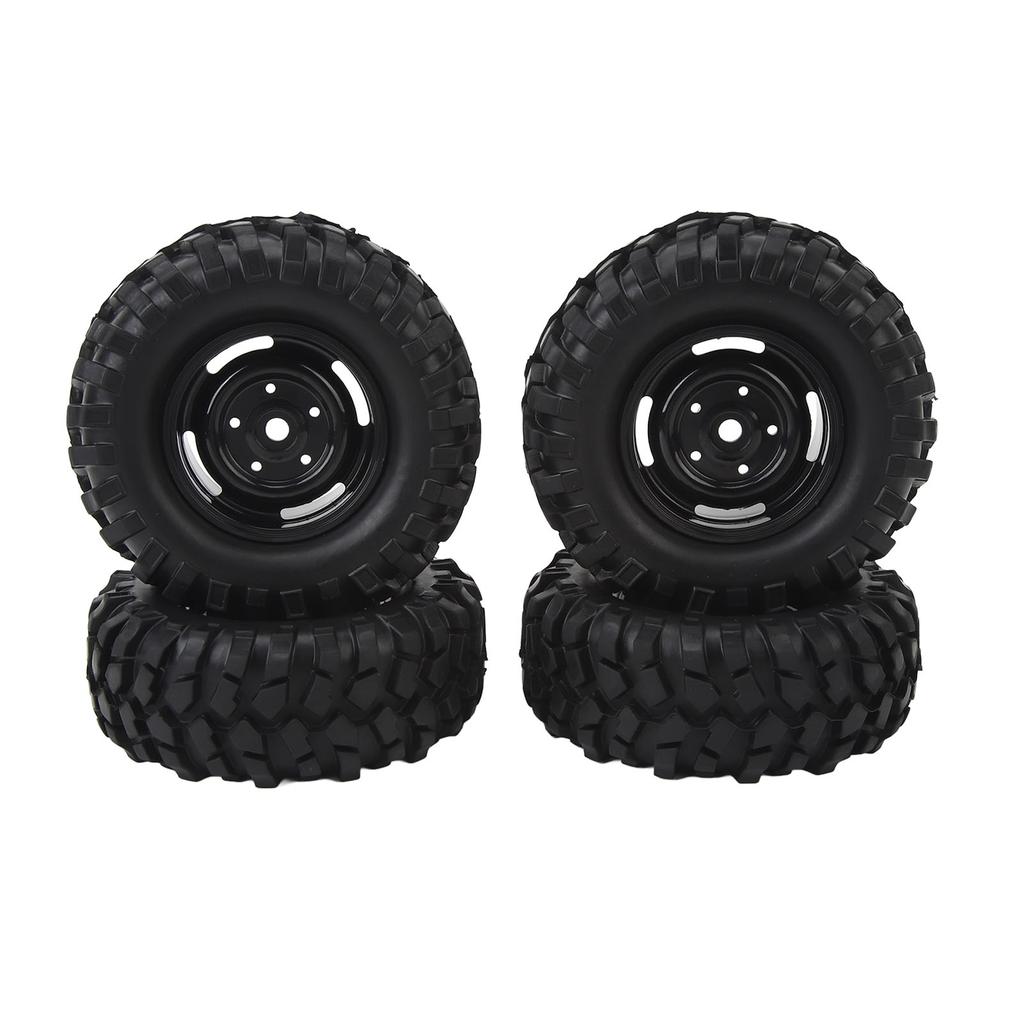 4PCS RC Crawler Tires 1.9 Inch Rubber   RC Tire with Plastic Wheel   for   1Celsius10 Remote Control Cars