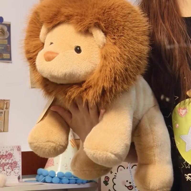 1 Peça 30/45cm Bichos de Pelúcia Fofos Bonecos Leão Brinquedos Super Macios Kawaii Brinquedos de Pelúcia Leão Para Decoração de Quarto de Crianças Presentes de Aniversário para Meninos