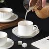 Mug Bone China Gold Edged Coffee Cup Set Luxury Flower Ceramic English Cup and Plate Business Hotel American Coffee Utensils Mug