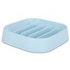 Food Grade Plastic   Shape Pet Slow Food Anti Choking Feeding Bowl Supplies with Bottom Anti-Skid Pad for Cats Dogs(Blue )