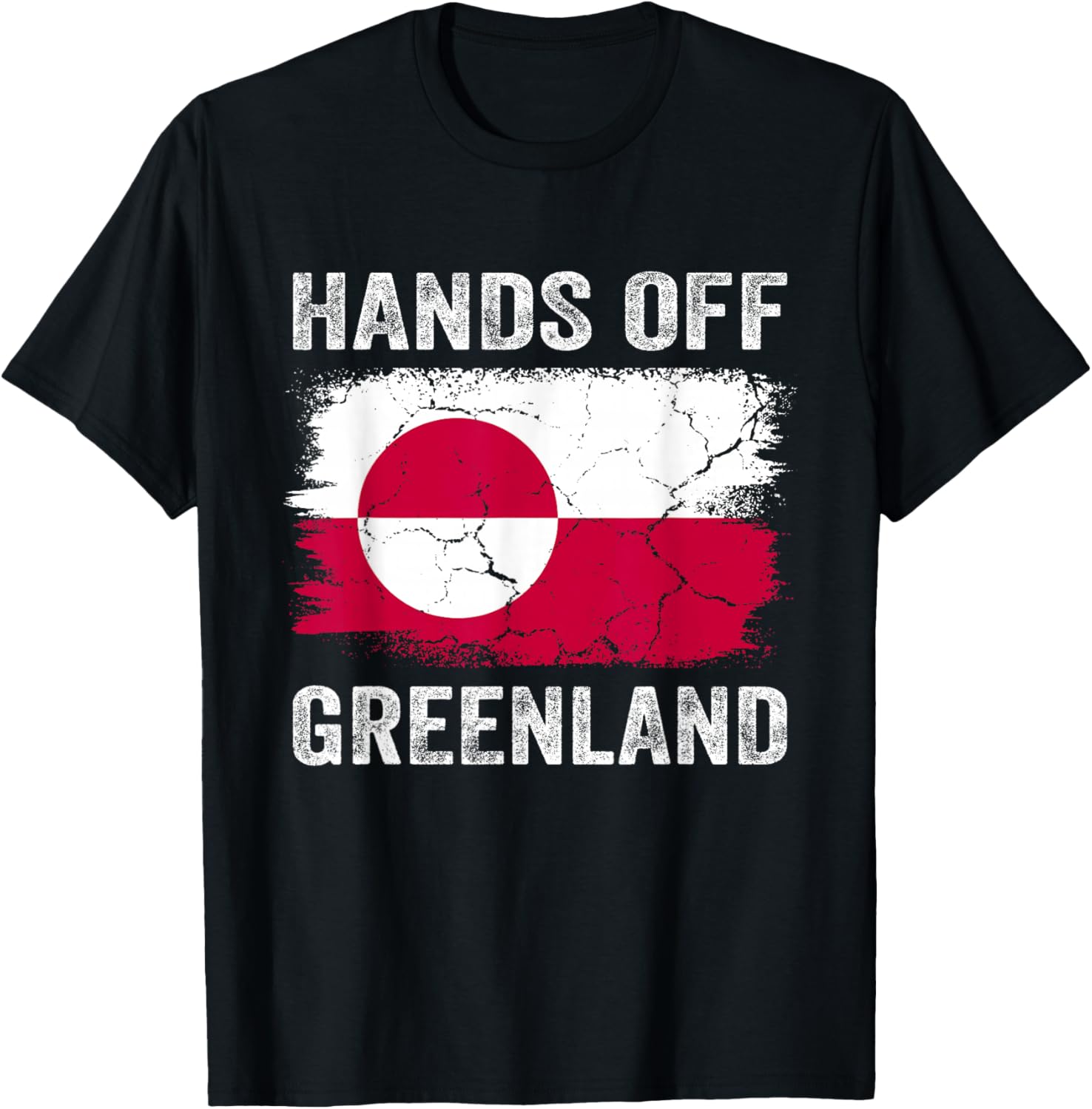 Hands Off Greenland Protest Greenland Flag Funny Men Women T-Shirt S разноцветный