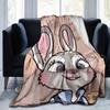 1pc Judy Hopps Blanket Soft Coverlet for Home Decor, Couch Throw, Outdoor Use, Travel