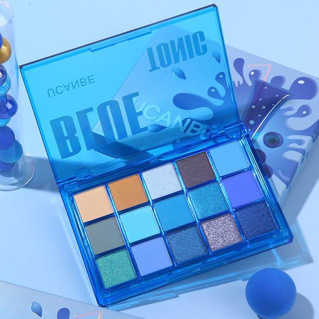 UCANBE - Blue Tonic 15-Color Eyeshadow Palette 10.8g