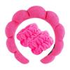ECARLA Set of Cosmetic Headbands and Wristbands, 17 X 19 Cm, Fuchsia