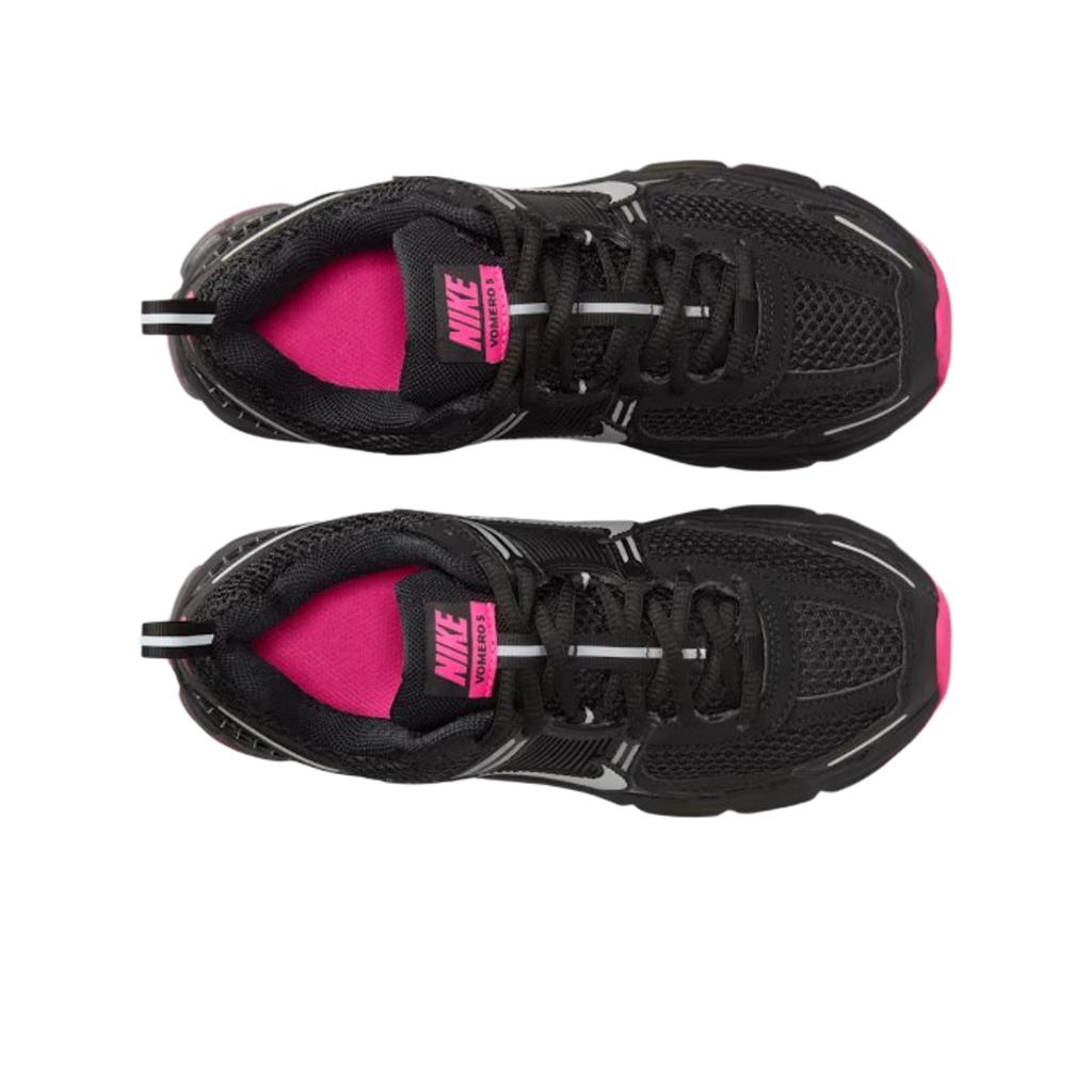 Nike Vomero 5 GS Black Pink Blast Kinder-Sneaker Anthrazit Metallic-Platin HF6998-005