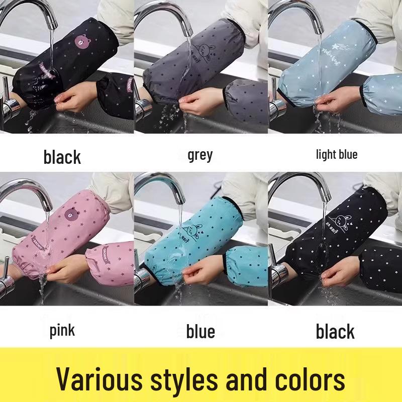 Waterproof Extended-Length Anti-Stain Cute Oversleeves for Adults