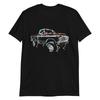 1975 Ford F100 Vintage Pickup Truck Outline Art Short-Sleeve Unisex T-Shirt