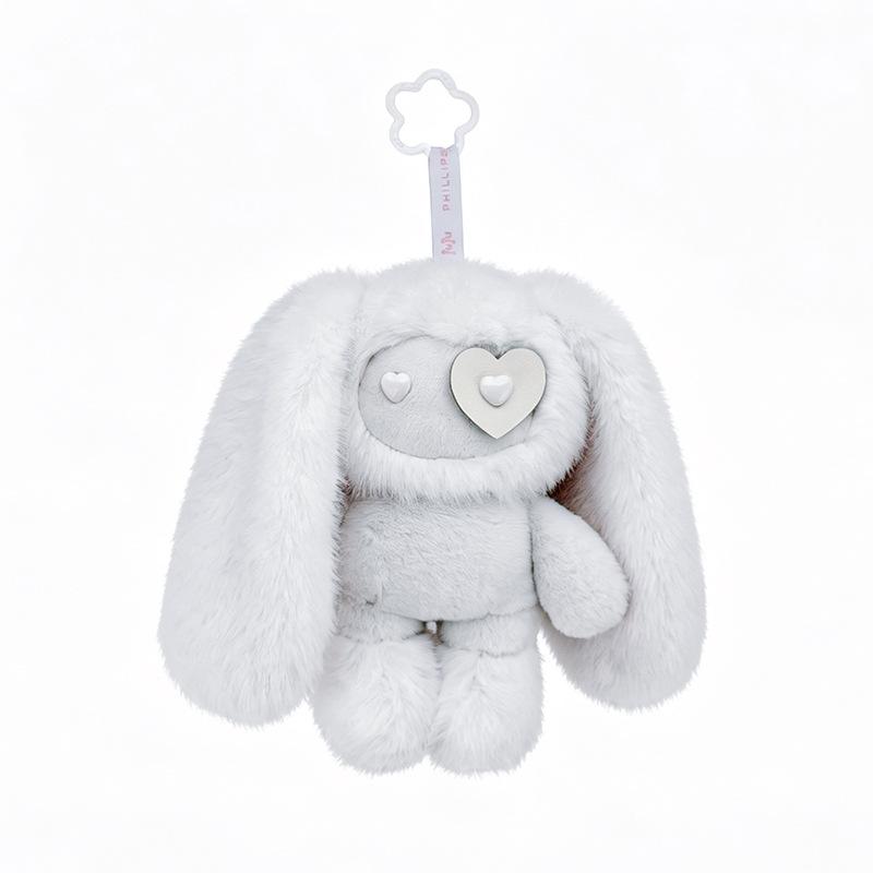 Juju Rabbit Plush Keychain Heart Eye Bunny Long Ears Plushies Stuffed Animal Doll Backpack Pendant Birthday Gifts