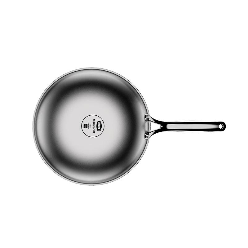 Sanhe 32cm 0-Coating Pure Titanium Non-stick Wok