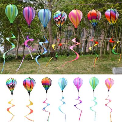 Воздушный шар с горячим воздухом Wind Spinner Rainbow Hanging Wind Twister Уличная ветряная мельница Сад Двор Домашний фестиваль Праздничный воздушный шар