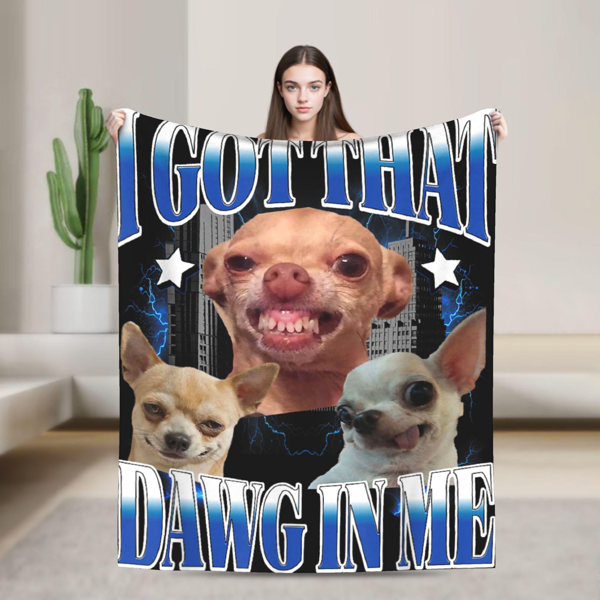 

I Got That Dog in Me Corgi Smoking Beer Meme Dog Lover Blanket Super Soft Plush Bedding Throws For Flannel Bedspread Bed Cover 75x100cm (30x40inch)
