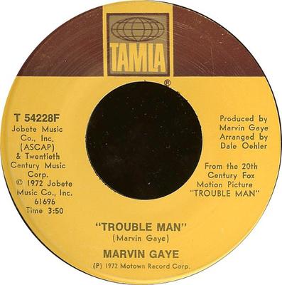 7-Zoll-Schallplatte MARVIN GAYE - Trouble Man T54228F Tamla 1972 US Soul/Funk Gebraucht