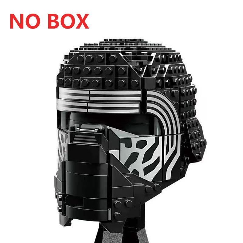 Non-Toxic Space Battle Fighter Pilot Helmet Building Blocks Desk Decoration Bobas Leias Jangos Kylos Fetts Rens Bricks Gift Party Favors