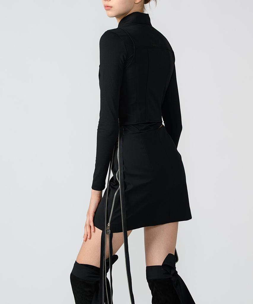 Runcave Lunar Summer Wool Mini Skirt