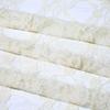 Embroidered lace fabric with hollowed-out patterns can be used for wedding dresses evening gowns and designer clothing fabrics