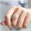 925 Sterling Silver Plated Lotus Open Ring: Handmade, Simple Floral Design for Women