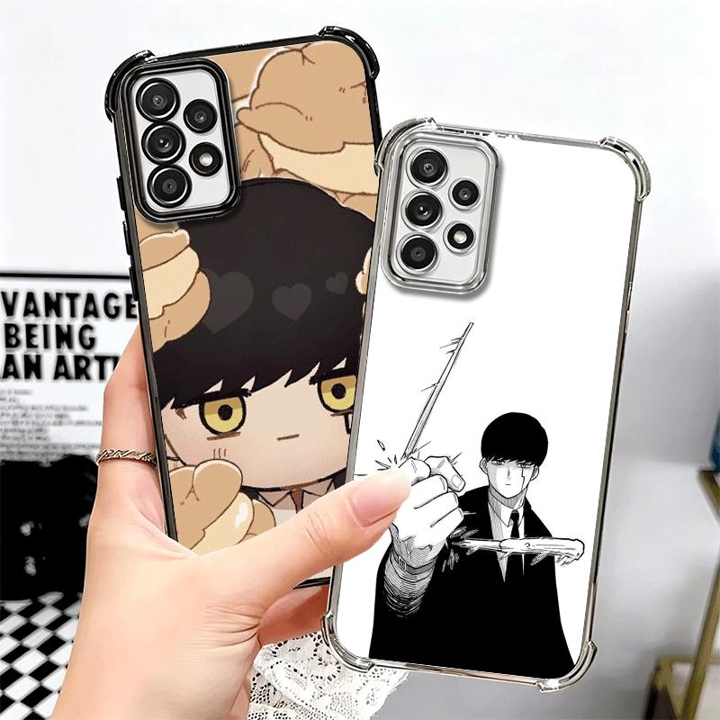 Mashle Magic And Muscles Anime Plating Phone Case For Samsung A17 A07 A37 A57 A16 A56 A15 A55 A14 A54 A13 A53 A26 A36 A25 A35 A2