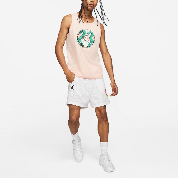 Jordan Sport DNA Mesh Print Breathable Shorts Men Bottoms White CZ4856-100