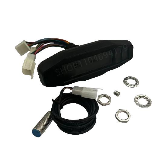 Universeller Motorrad LCD Mini Drehzahlmesser Digitaler Kilometerzähler Geschwindigkeitsmesser Elektrische Einspritzung Vergaser Für KTM 250 EXC KR200