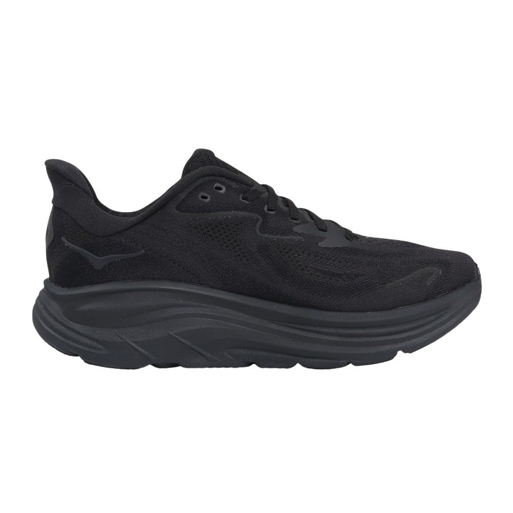 HOKA Clifton 10 Running Black Sneakers for Walking and Road and Cushioned Shoes, (1162030-BBLC), Use, Ultra-Lightweight (Black/Size 25.0/Men's)