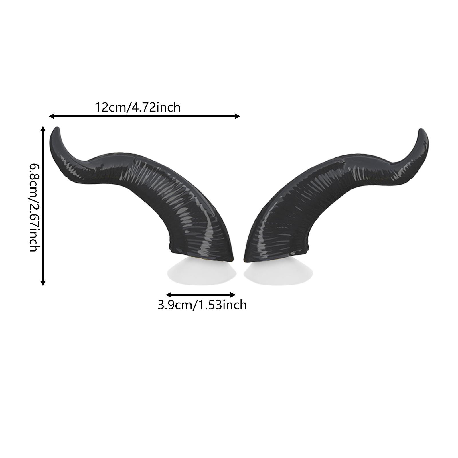 

1 Pair Motorcycle Helmet Devil Horns Motorcycle Accessories ABS Plastic Red Blue Black for Bike Helmets Decorations