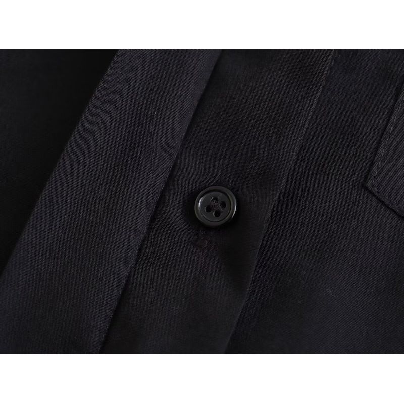 Kaslead New Arrival Women's Clothing Fashion Style Fashion Casual Versatile Pocket Decorated Poplin Shirt 2837200