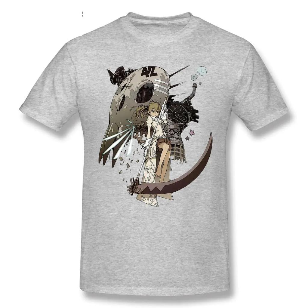 Classic Short Sleeve Casual Unisexs Oneck 100 Cotton Tshirts Fashion Graphic Tshirt Cartoon Anime Soul Eater T Shirt Tee Tops