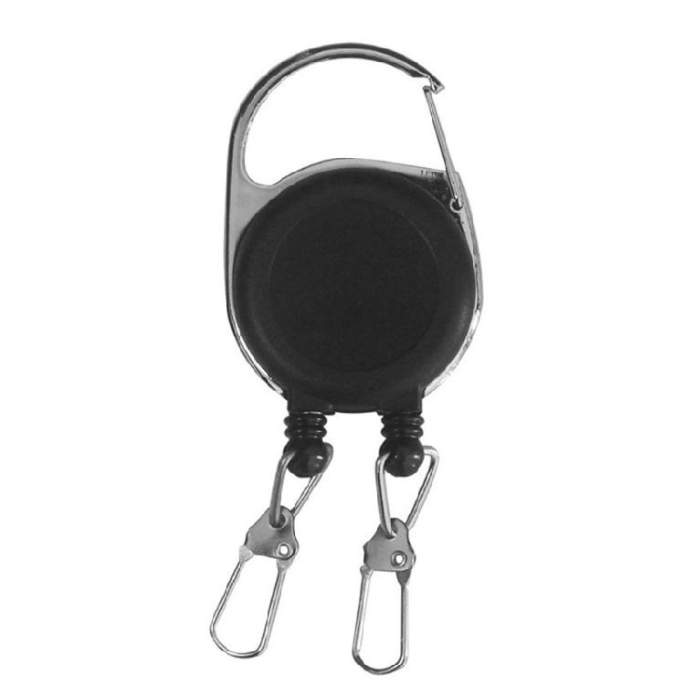 Spring Reinforced Retractable Handle Mark Holder Twin Clip Design 25g ABS Component For Hiking Work Safety