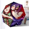 1pc Outdoor Umbrella with Anime Characters, Automatic Opening/Closing, Portable 3-Fold Design, 8-Rib Iron Frame - Perfect Gift for Fans, Traveler