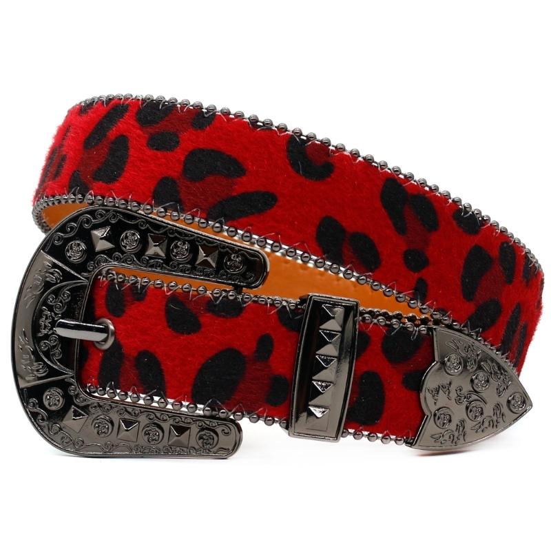 Metal Buckle Belt for Women Stylish Leopard Belt for Jeans Dress Eye Catching Waiststrap Date Night Formal Waiststrap